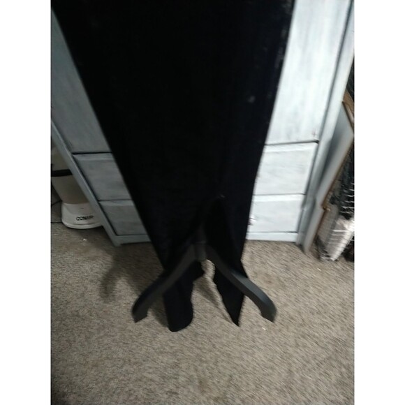 Windsor Maxi Sleeveless Velor Lace Back Dress Black Sm Y2K Wimsygoth Vintage... - Picture 11 of 16